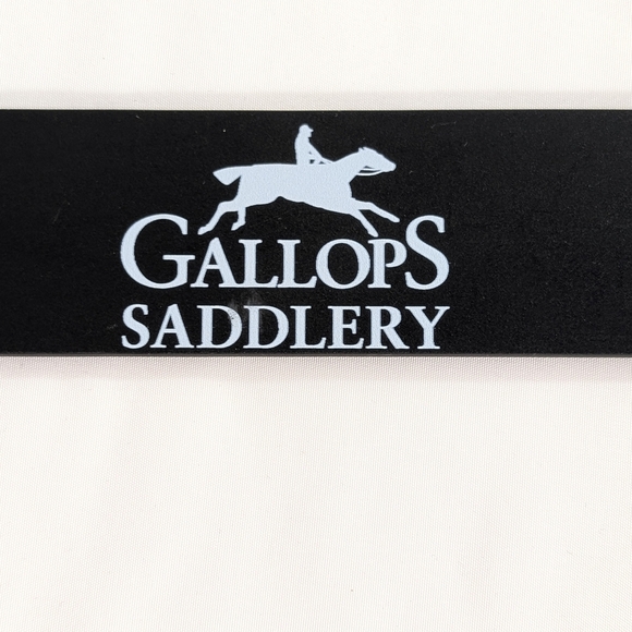 Gallops Saddlery C4 Classic Equestrian Black Belt Removable Buckle Size 44" - Picture 6 of 7